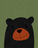 Black Bear - Art Printable - Painted Style