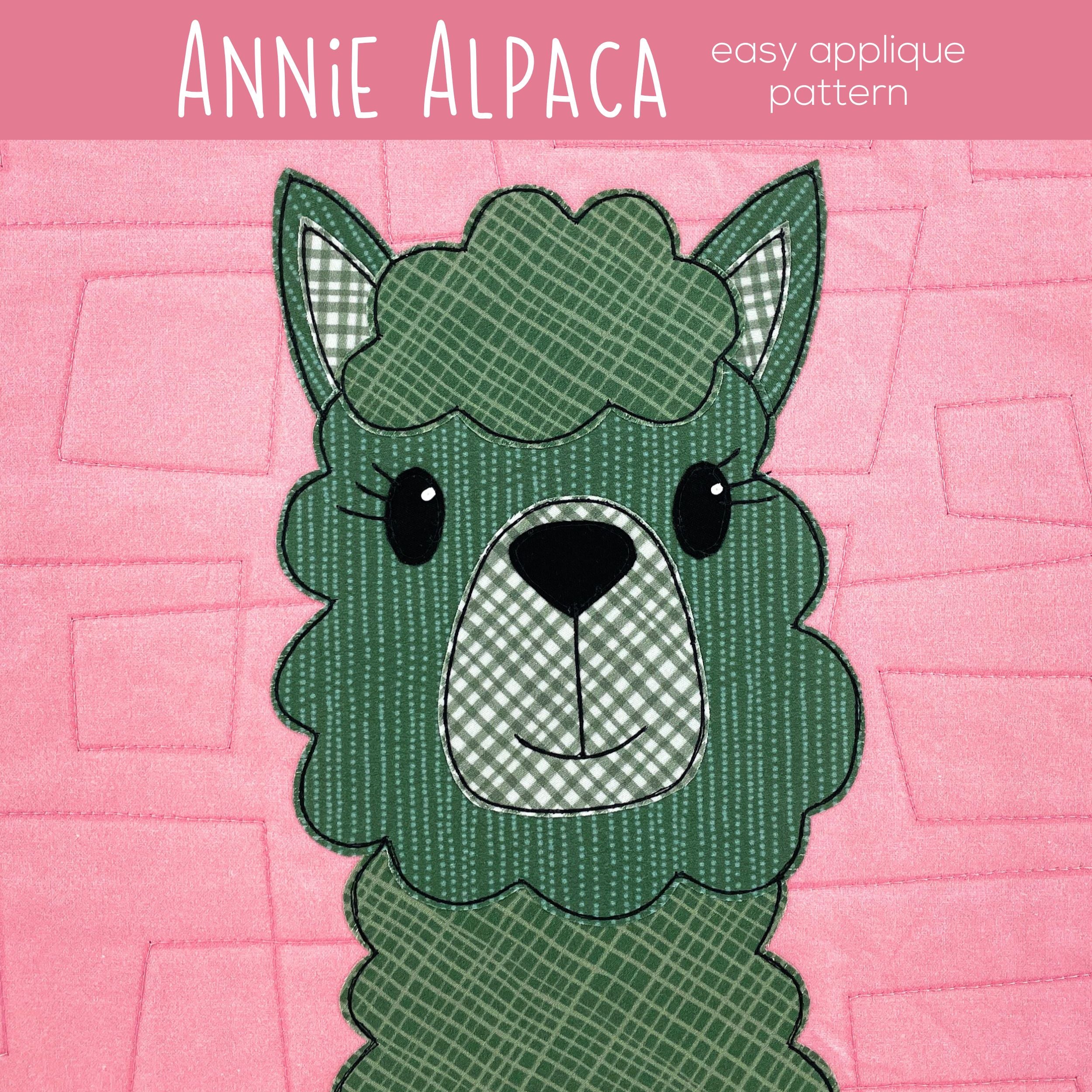 Liz Llama Applique Pattern
