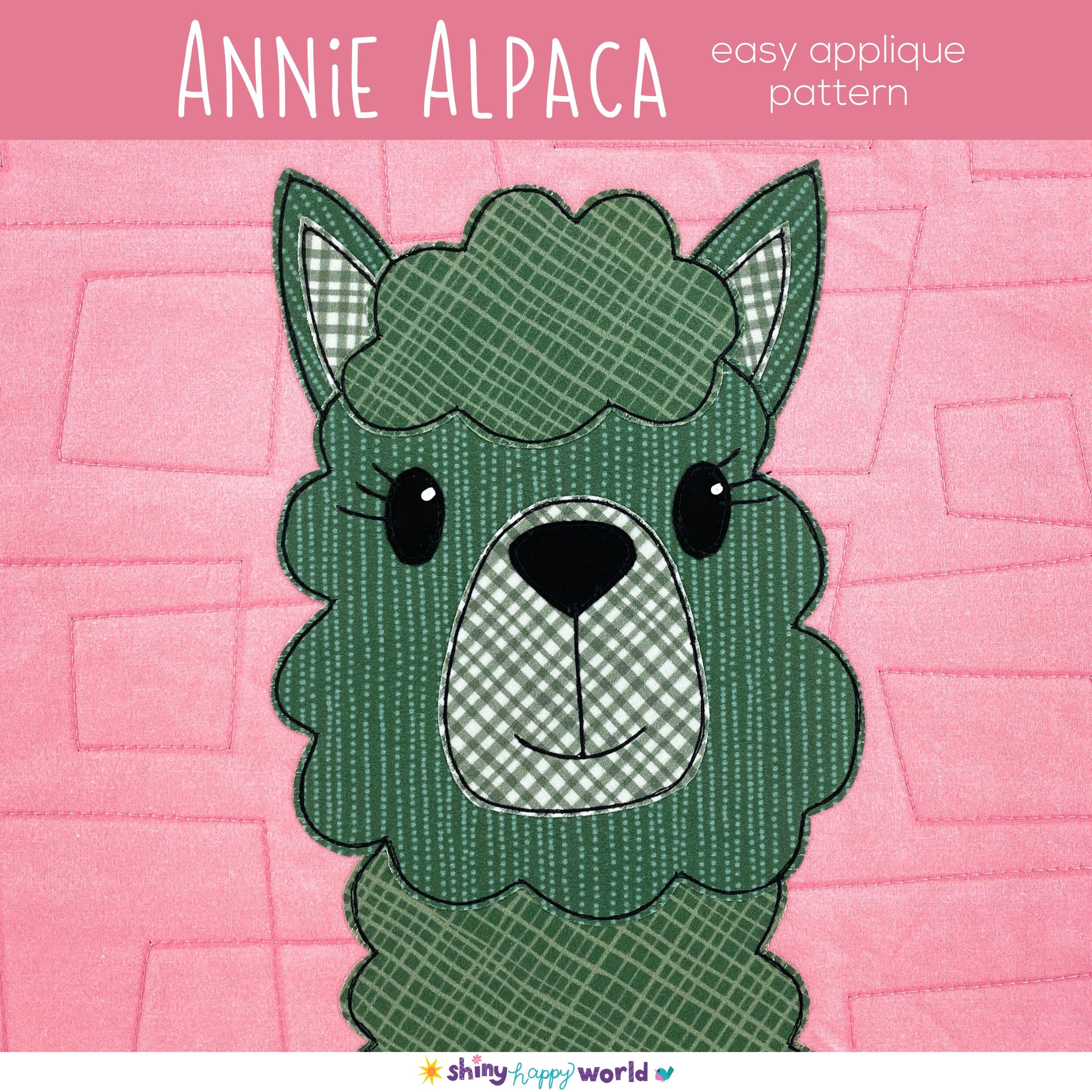 Annie Alpaca Applique Pattern