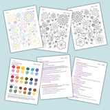 Bloom embroidery pattern