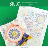 Bloom embroidery pattern