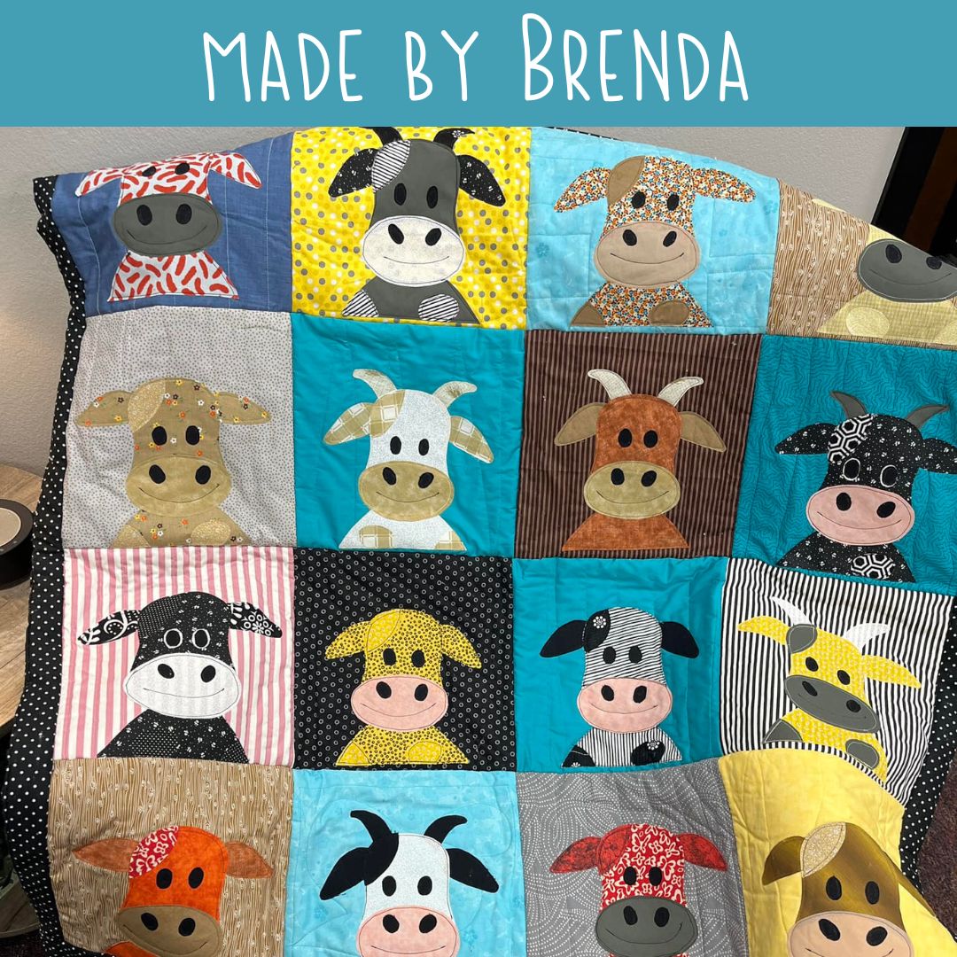 Cassidy Cow Applique Pattern
