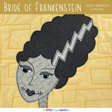 Bride of Frankenstein Applique Quilt Pattern
