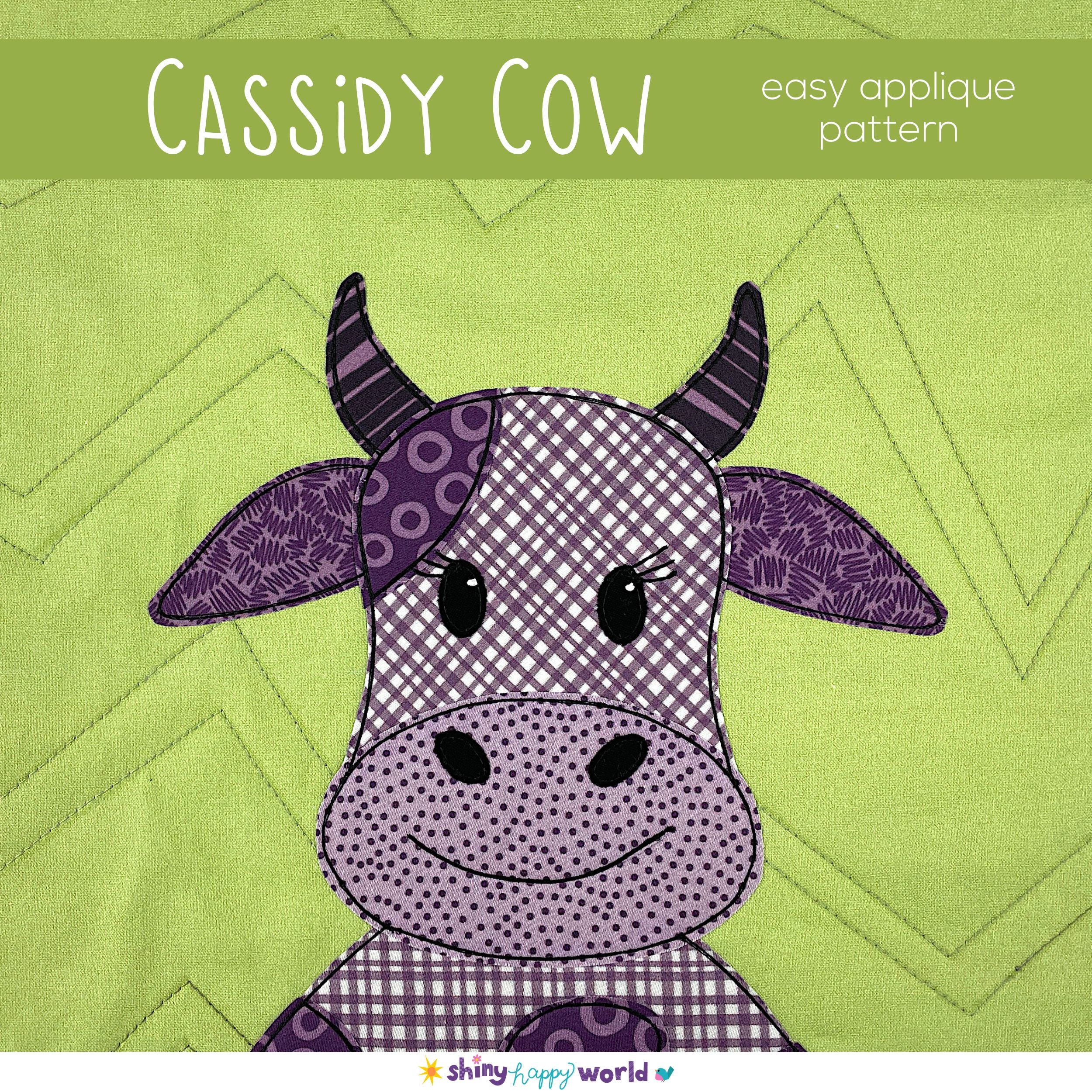 Cassidy Cow Applique Pattern