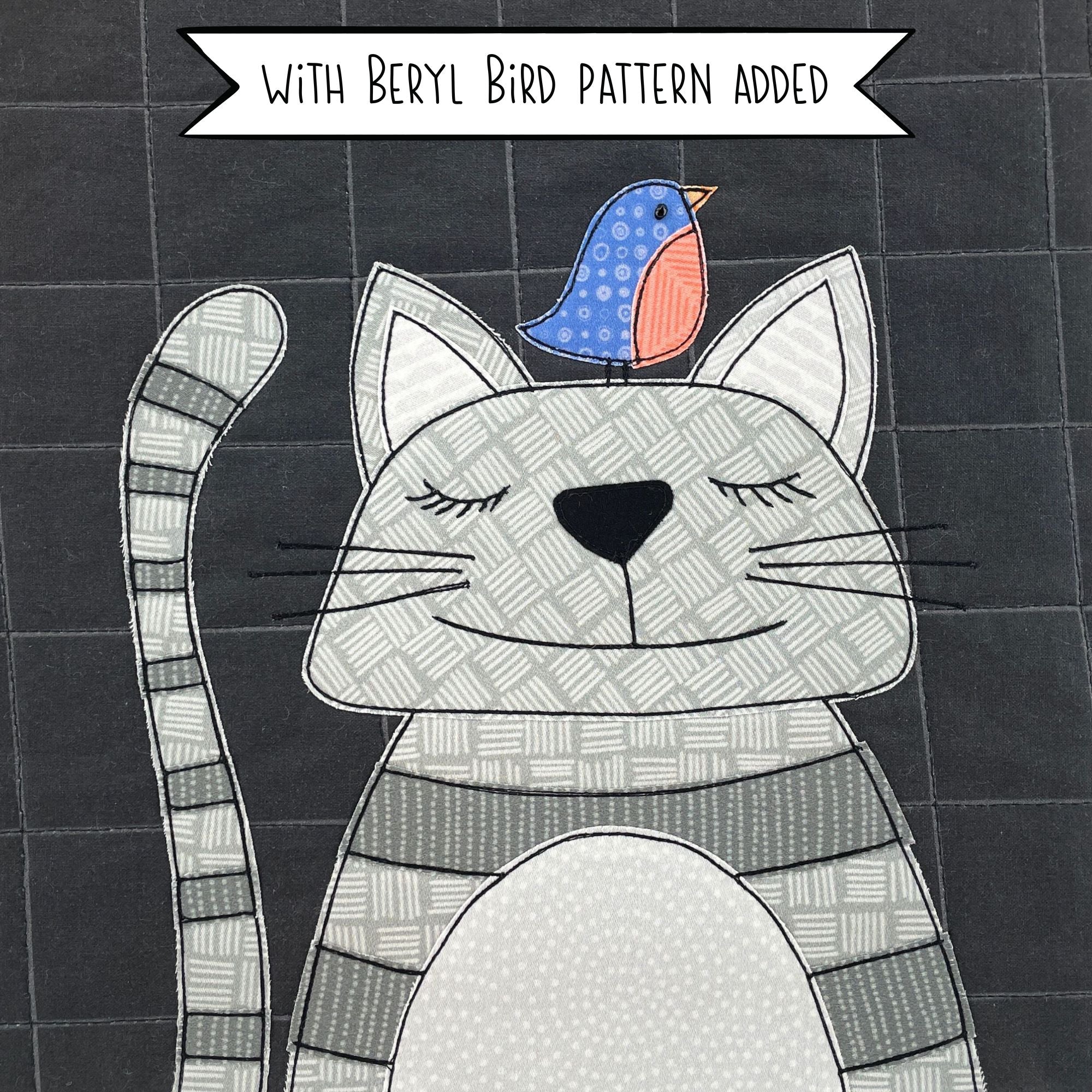 Colby Cat Applique Pattern