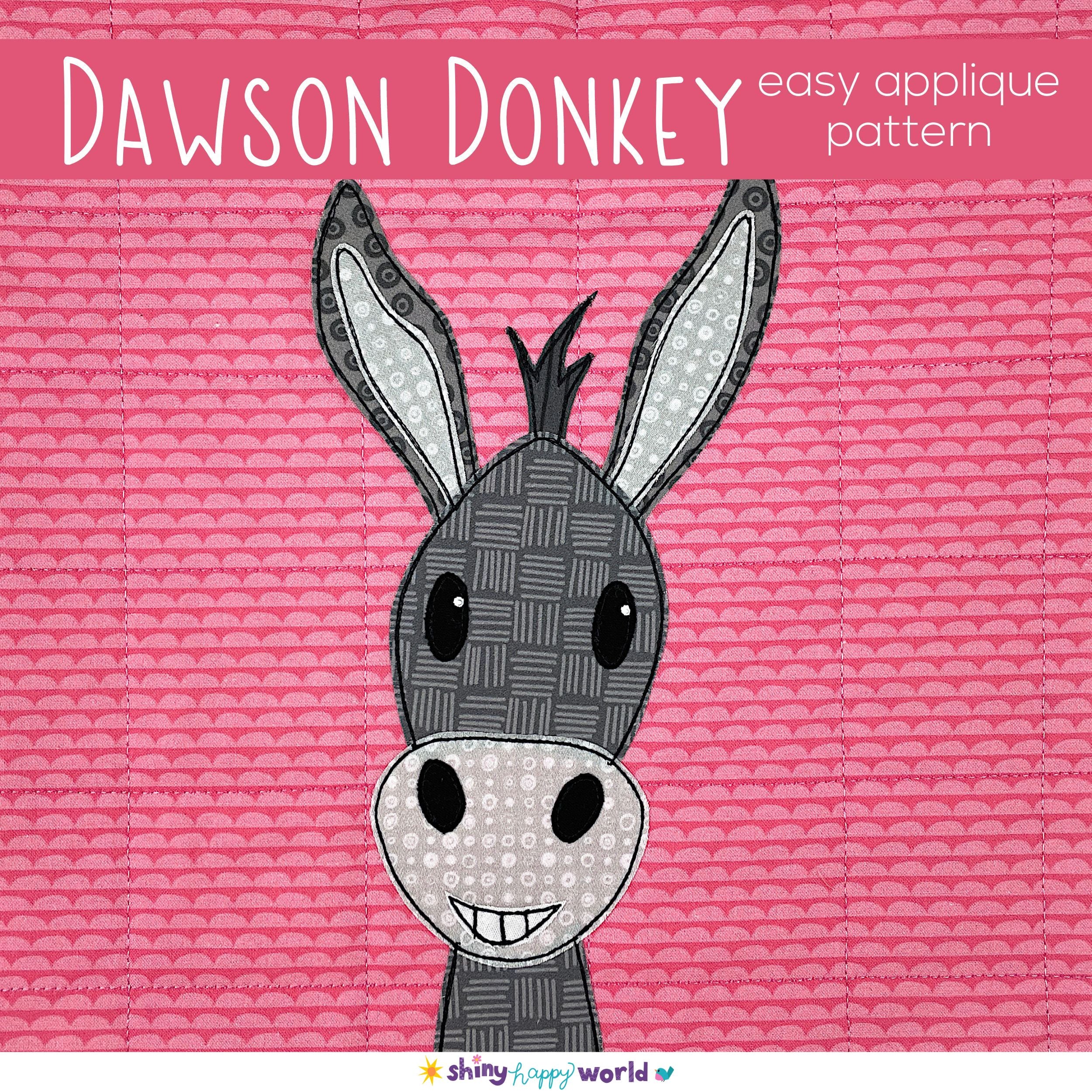 Dawson Donkey Applique Pattern
