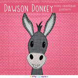Dawson Donkey Applique Pattern