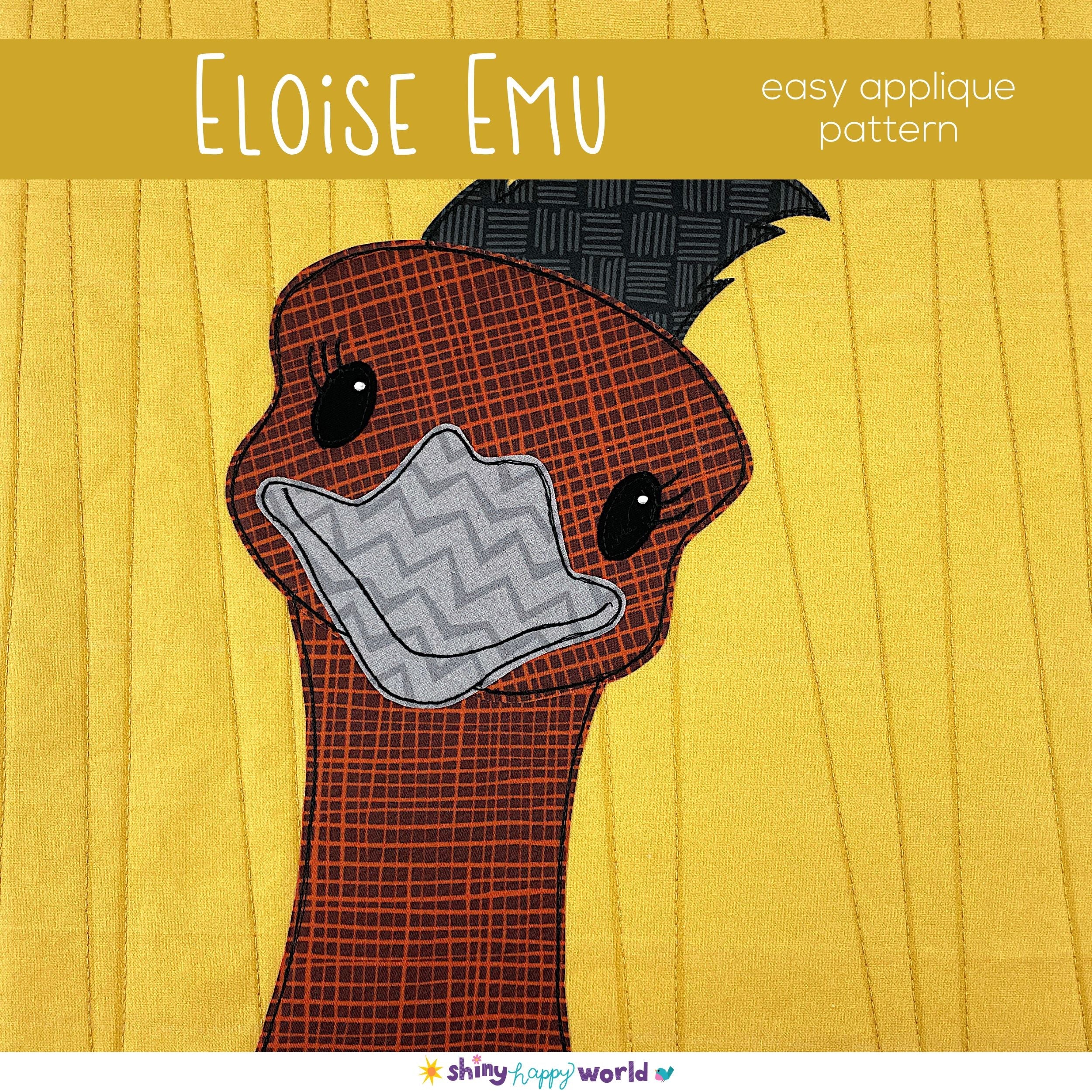 Orly Ostrich Applique Pattern