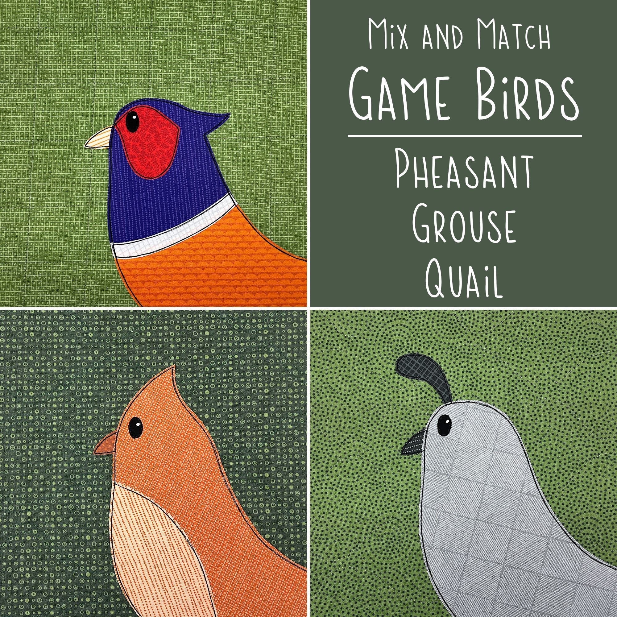 Grayson Grouse Applique Pattern