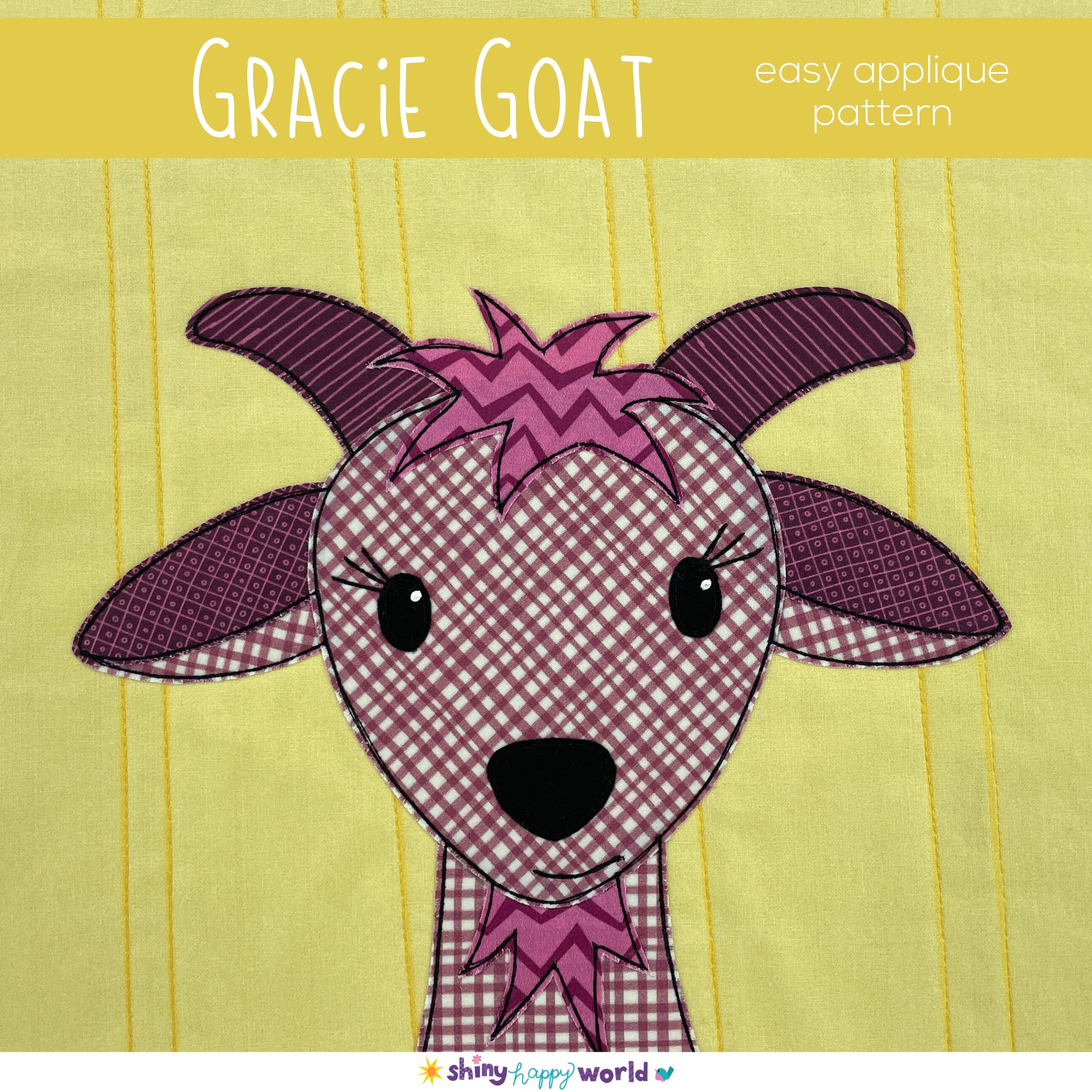 Gracie Goat Applique Pattern