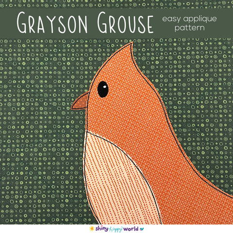 Grayson Grouse Applique Pattern