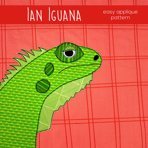 Ian Iguana Applique Pattern