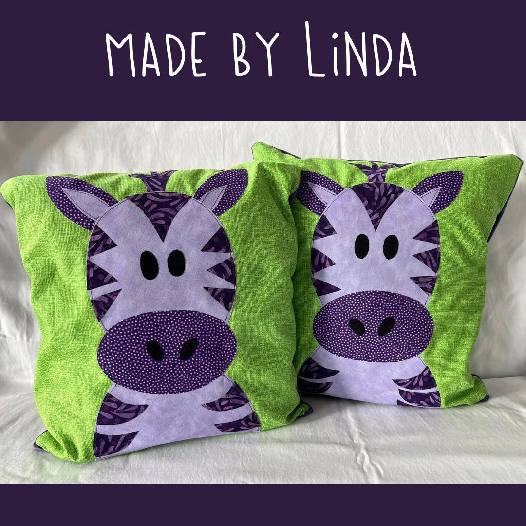 Zulima Zebra Applique Pattern
