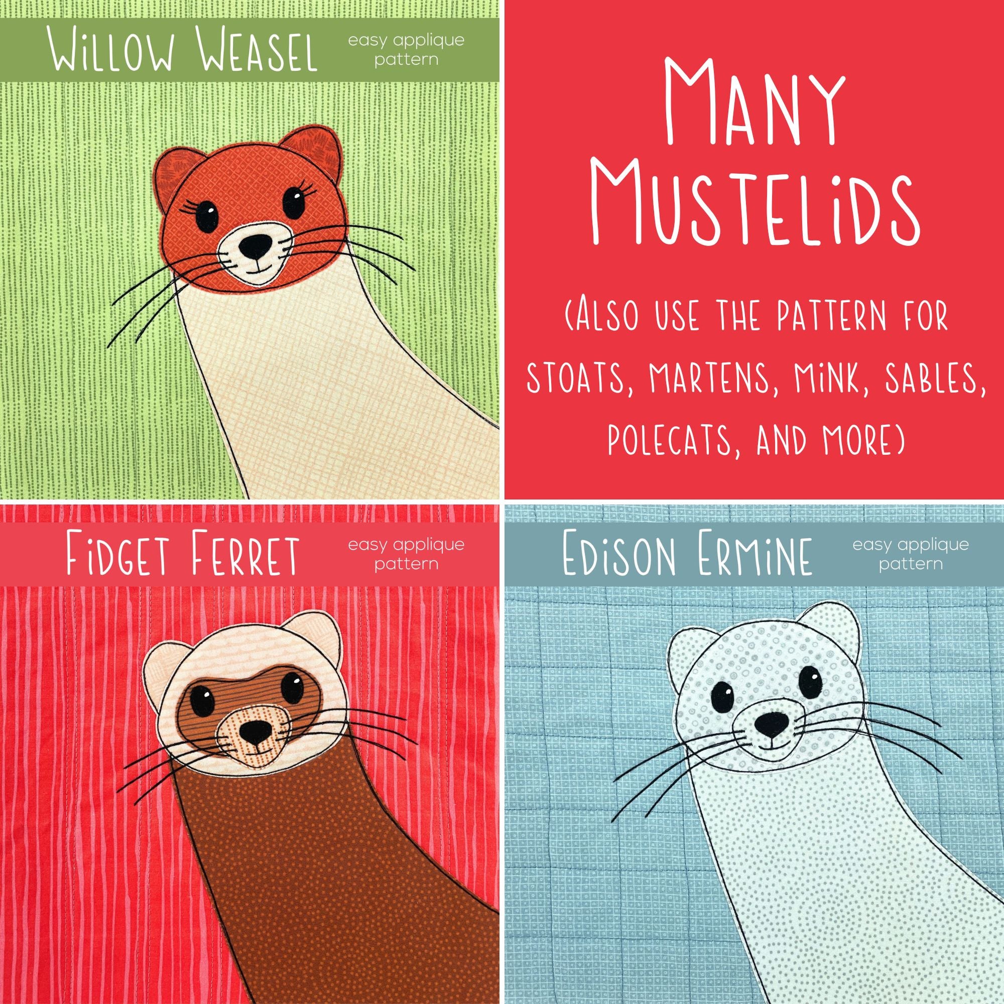 Edison Ermine Applique Pattern