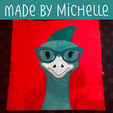 Orly Ostrich Applique Pattern