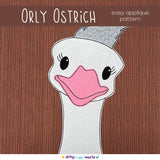 Eloise the Emu Applique Pattern