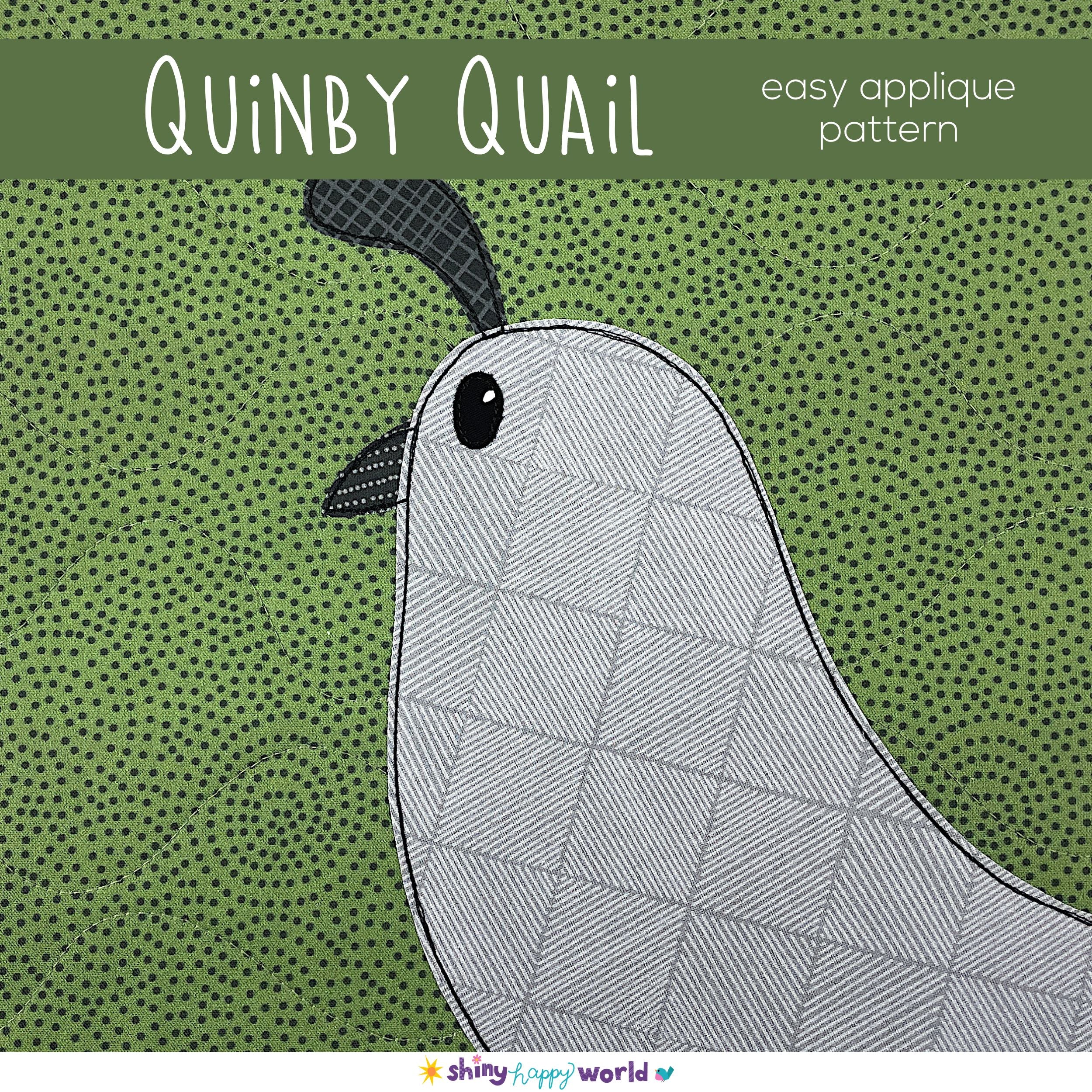 Quinby Quail Applique Pattern