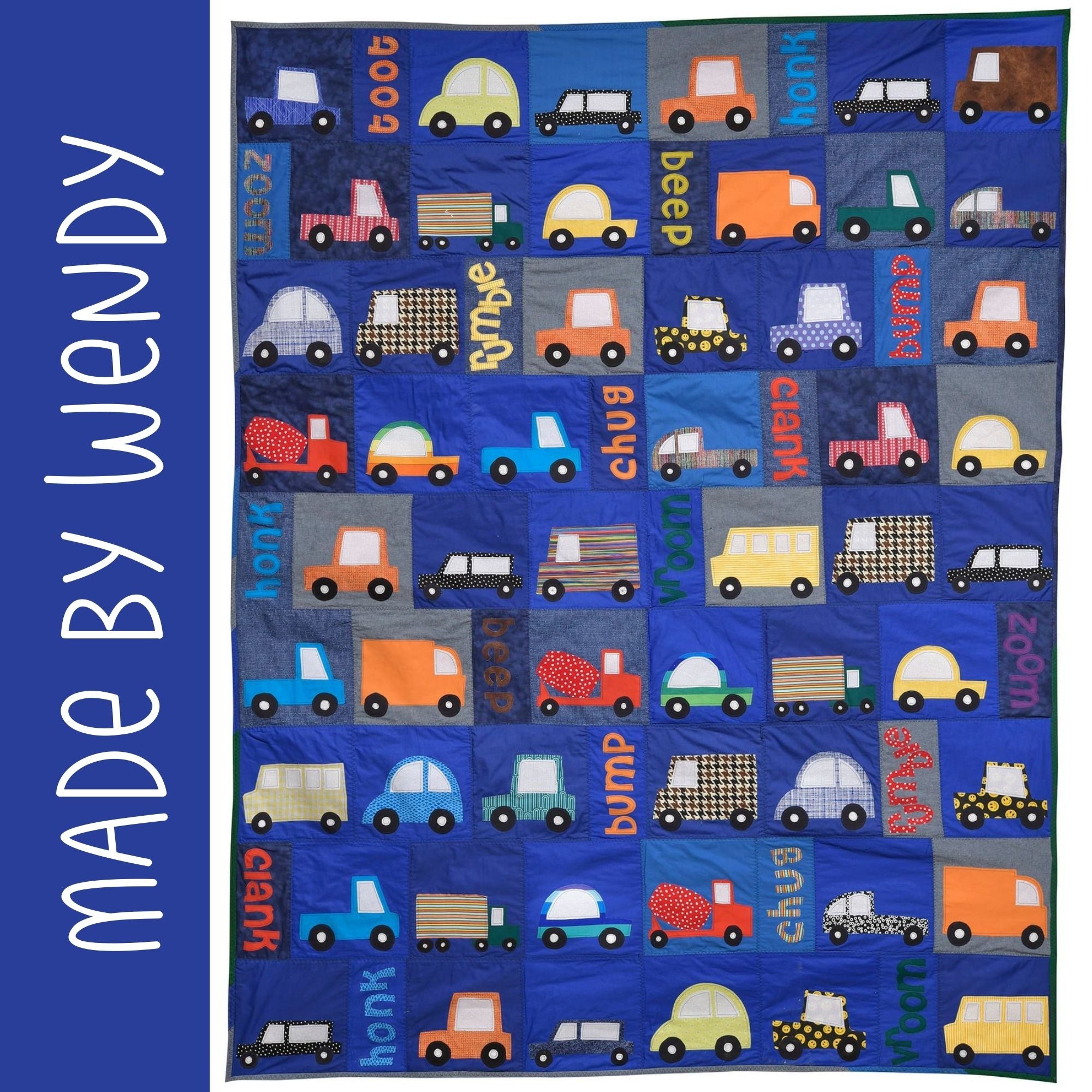 Beep! Beep! Cars and Trucks Quilt Pattern