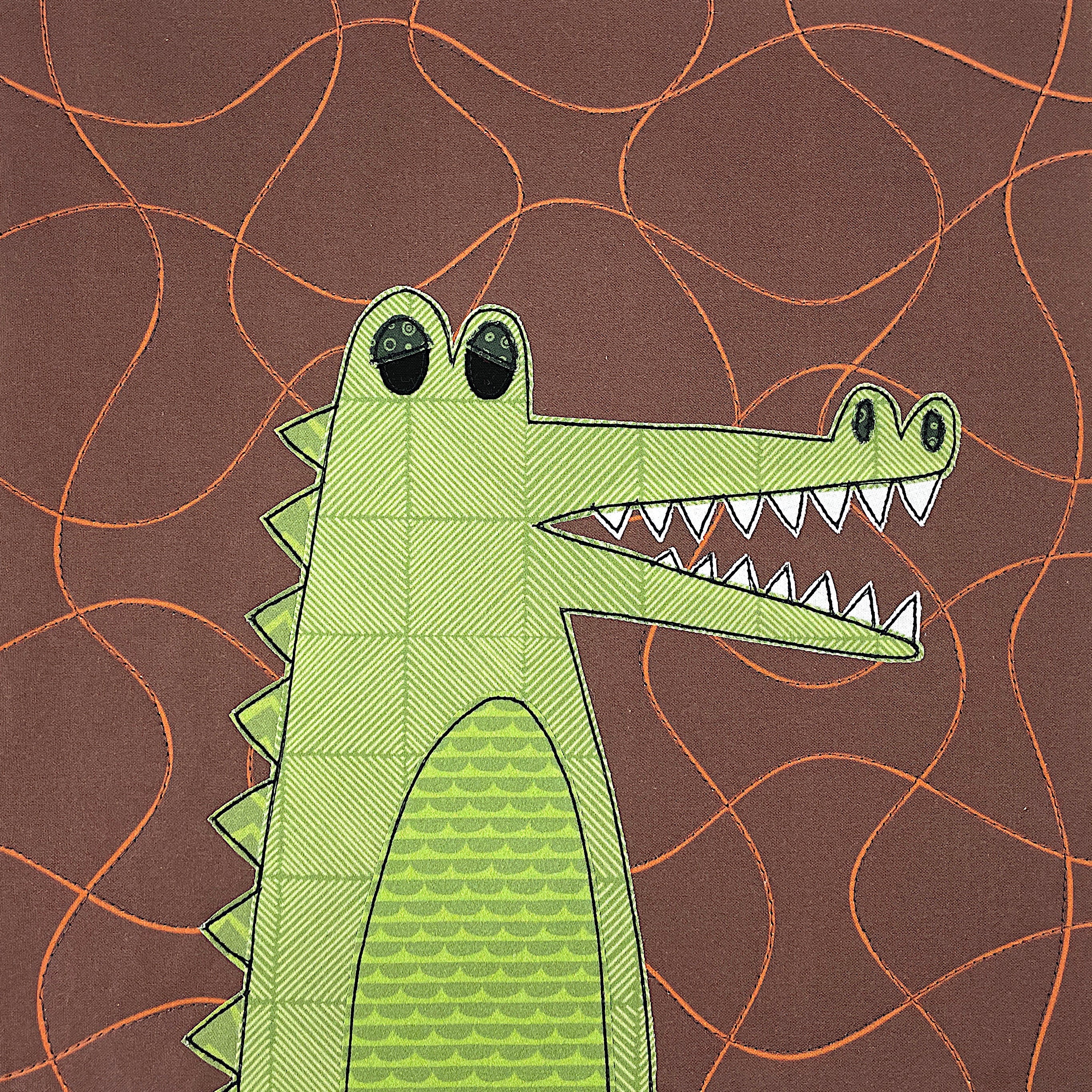 Casey Crocodile Applique Pattern