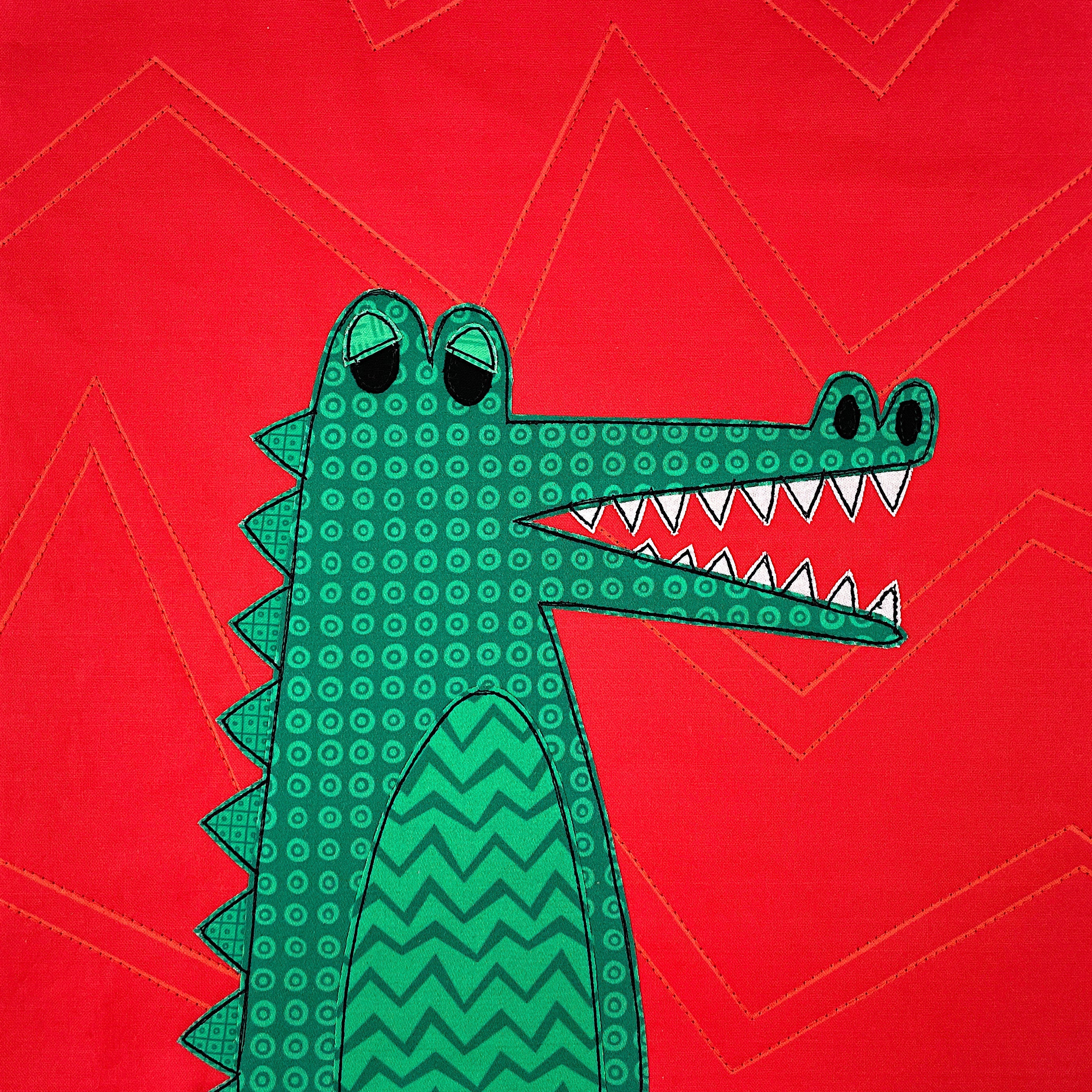 Casey Crocodile Applique Pattern