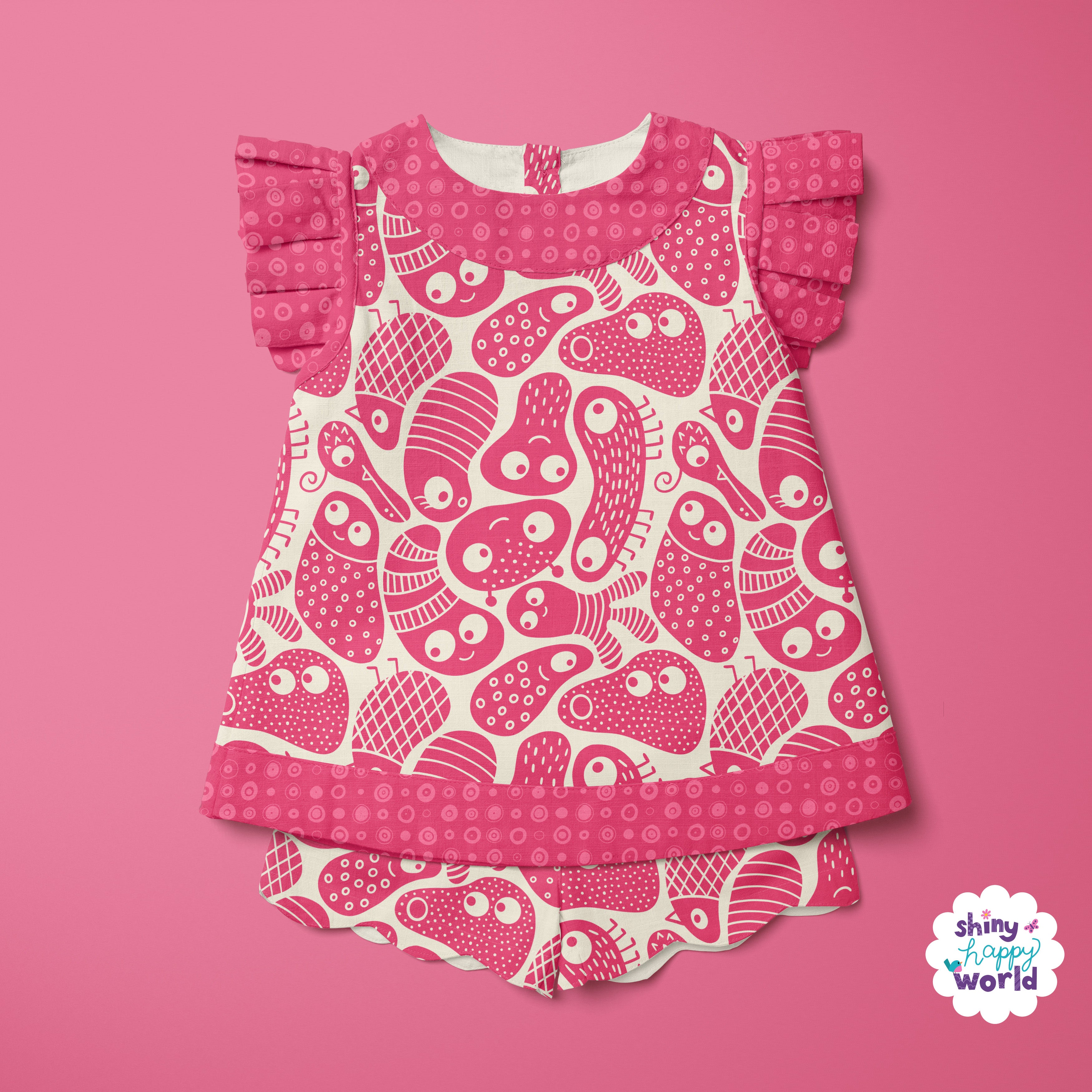 Silly Blob Monsters - Fabric Collection