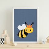Bellamy Bee - printable art - Collage Style