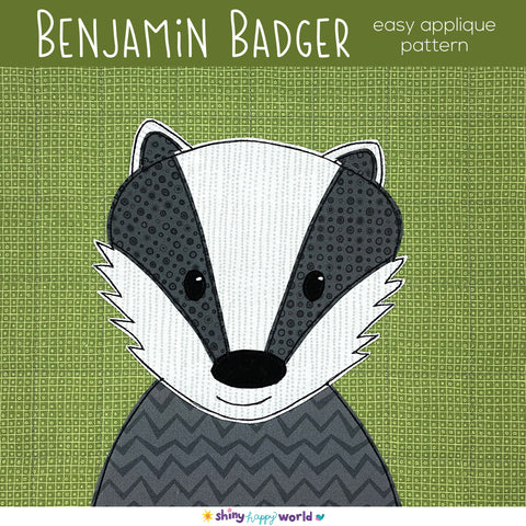 Benjamin Badger Applique Pattern