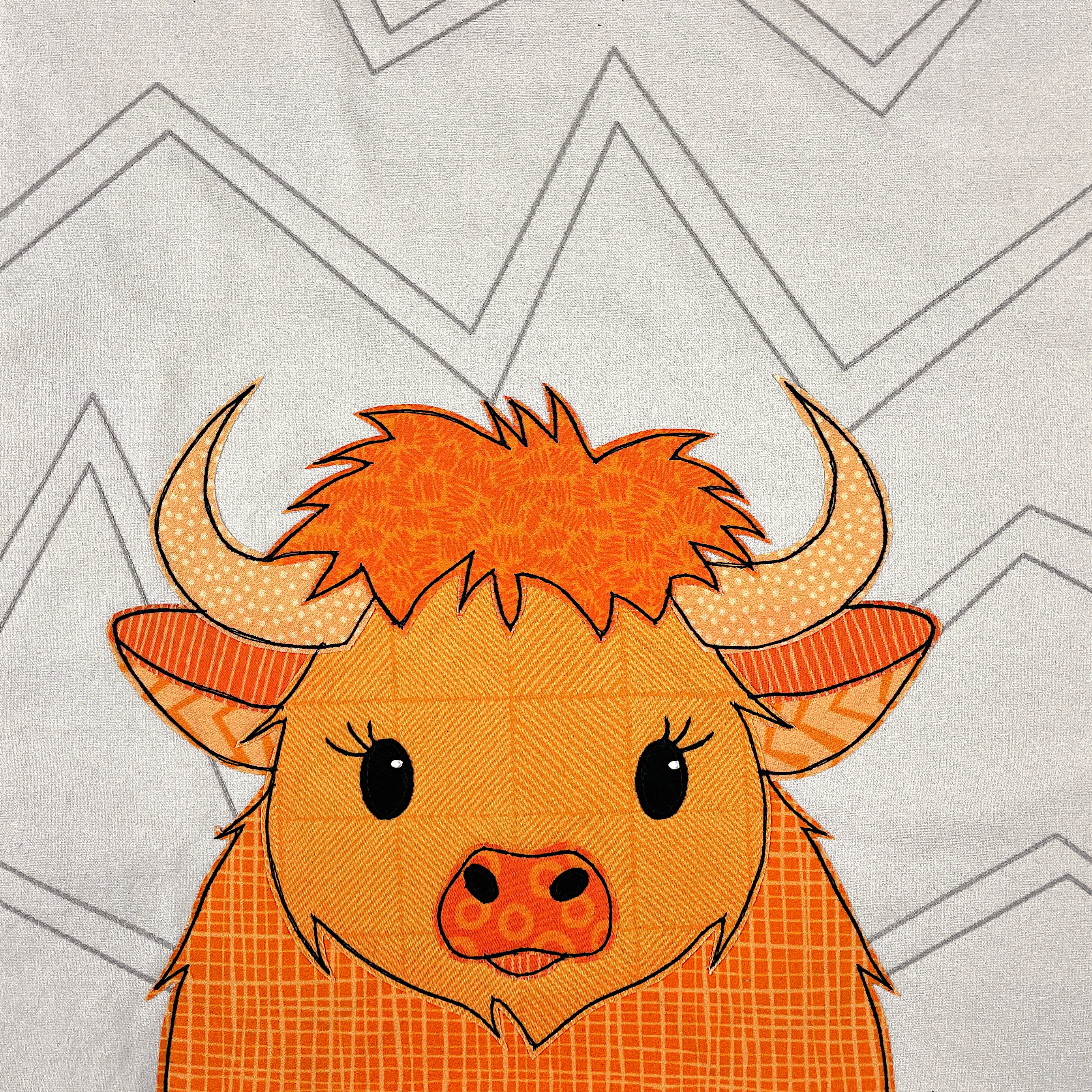 Billy Bison Applique Pattern