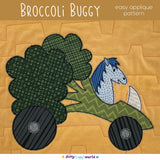 Broccoli Buggy Applique Pattern