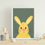 Brette Bunny - printable art - Collage Style