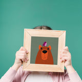 Capybara - printable art - collage style