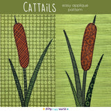 Cattails Applique Quilt Pattern