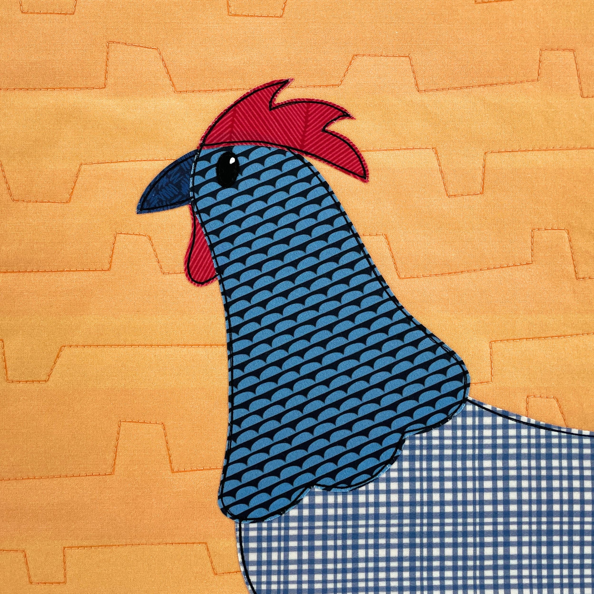 Charlie Chicken Applique Pattern
