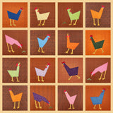 Silly Chickens - Mix & Match Applique Quilt Pattern