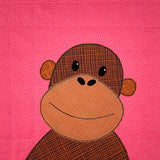 Chad Chimpanzee Applique Pattern