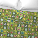 Chirp - 4 inch squares - cheater quilt fabric