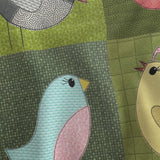 Chirp - 12 inch squares - cheater quilt fabric