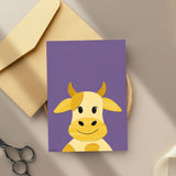 Cow - printable art - collage style