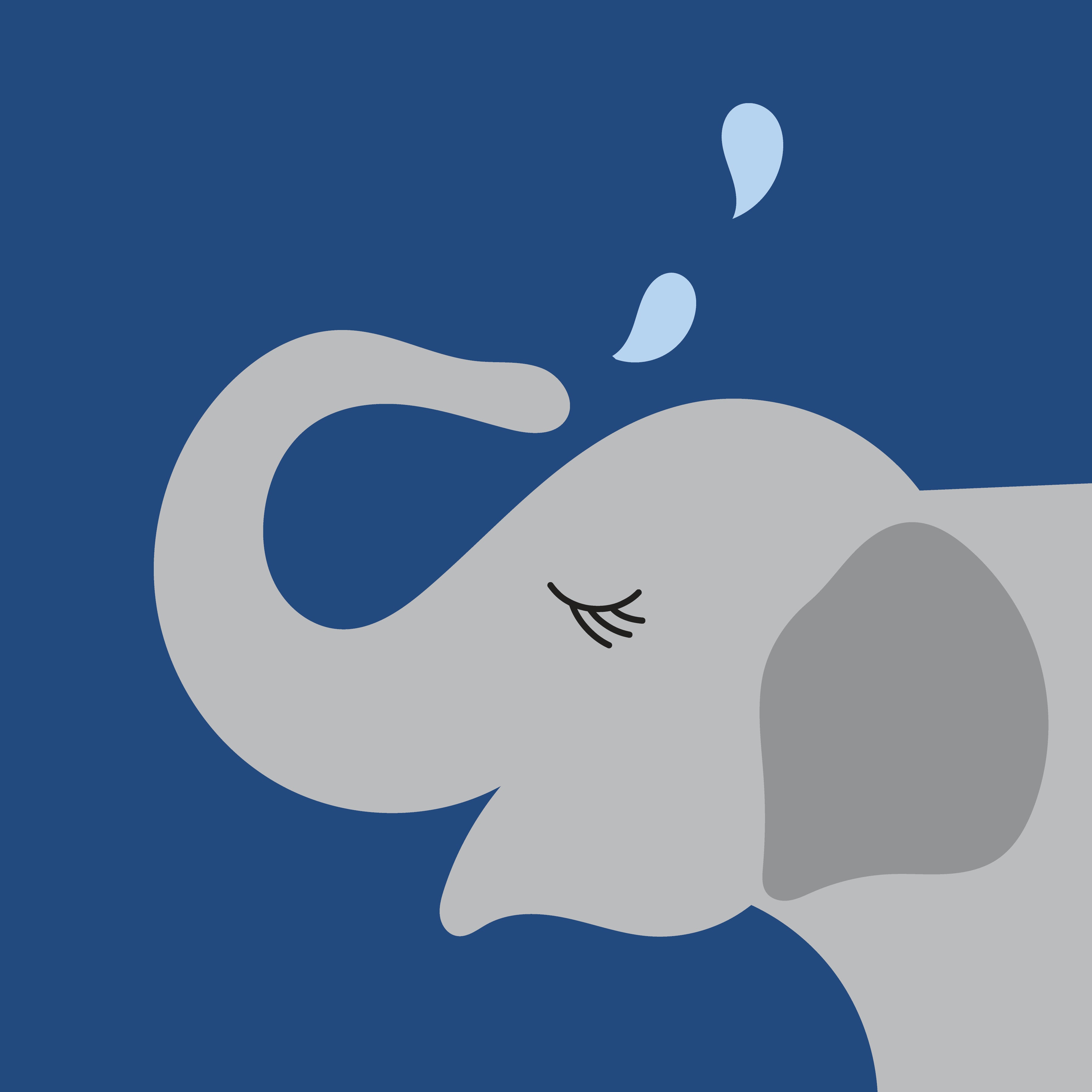 Elephant Art Print - printable digital files