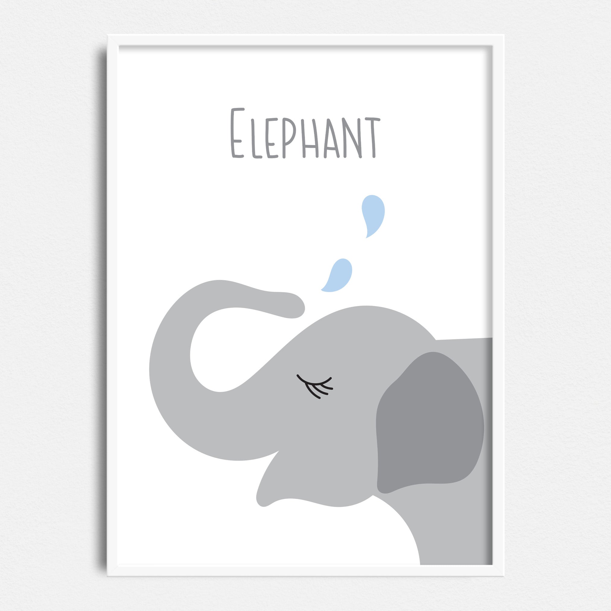 Elephant Art Print - printable digital files
