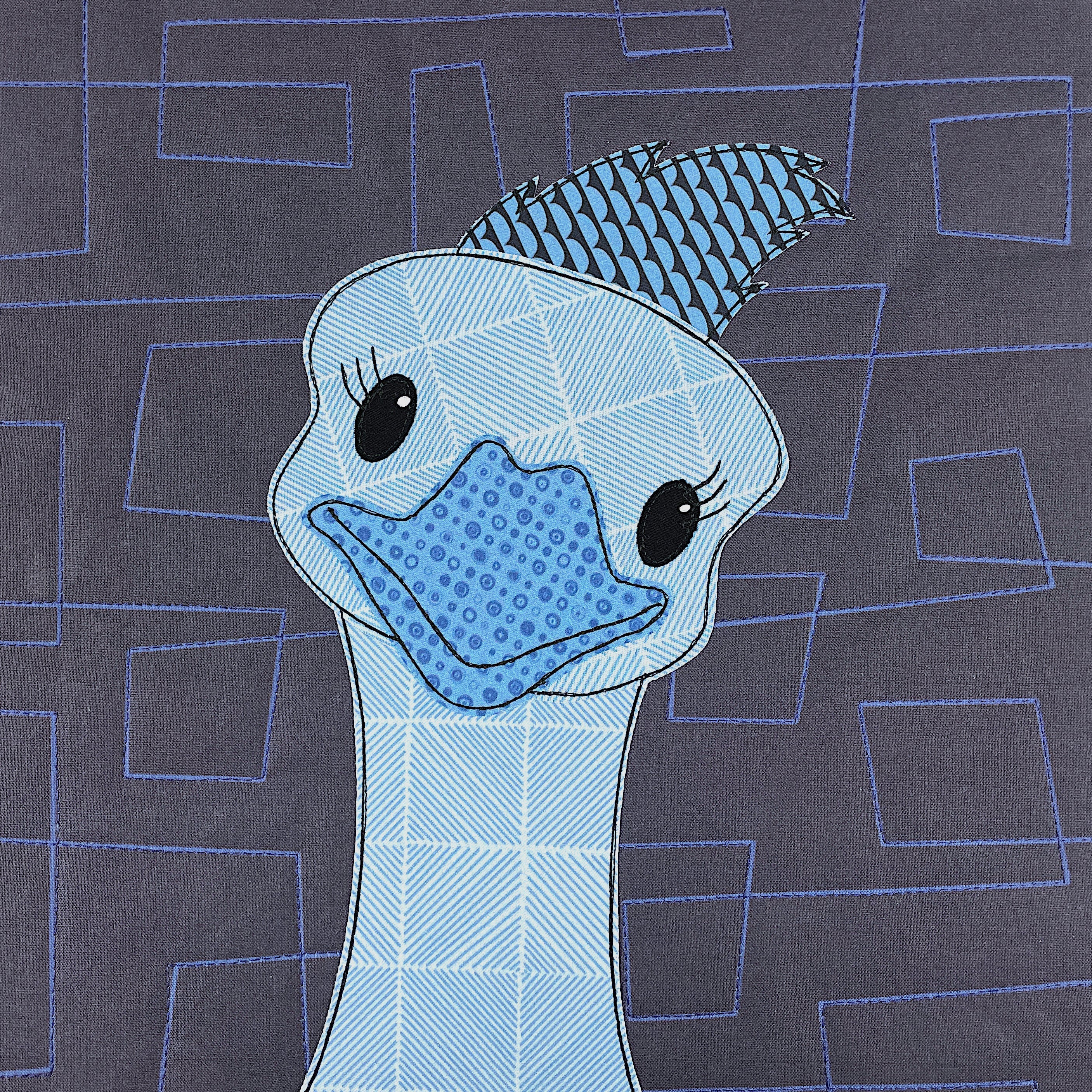 Orly Ostrich Applique Pattern
