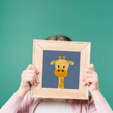 Giraffe - printable art - Collage Style