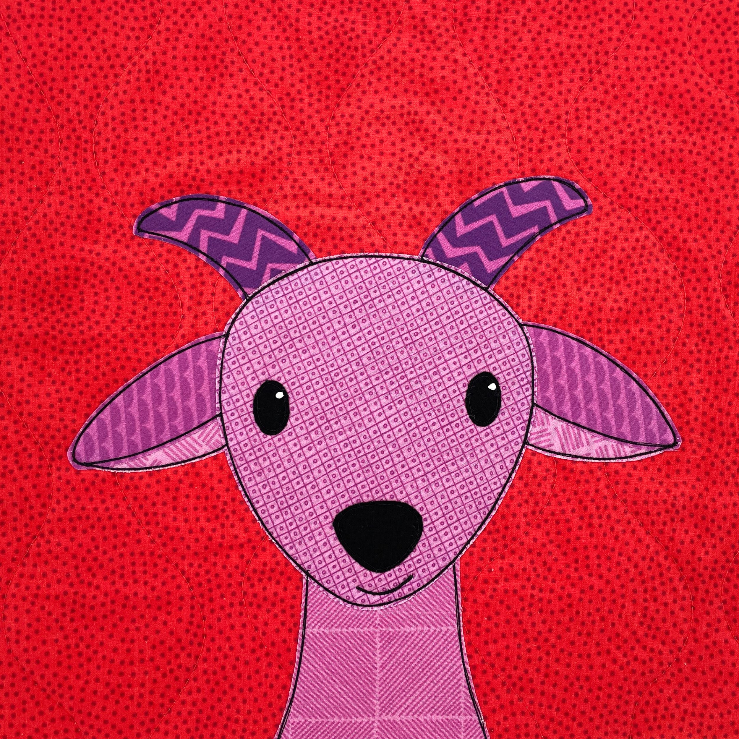 Gracie Goat Applique Pattern