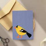 Goldfinch - printable art - collage style