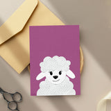 Sheep - printable art - collage style
