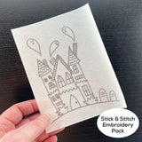 Halloween Embroidery Pattern and Stick and Stitch Pack