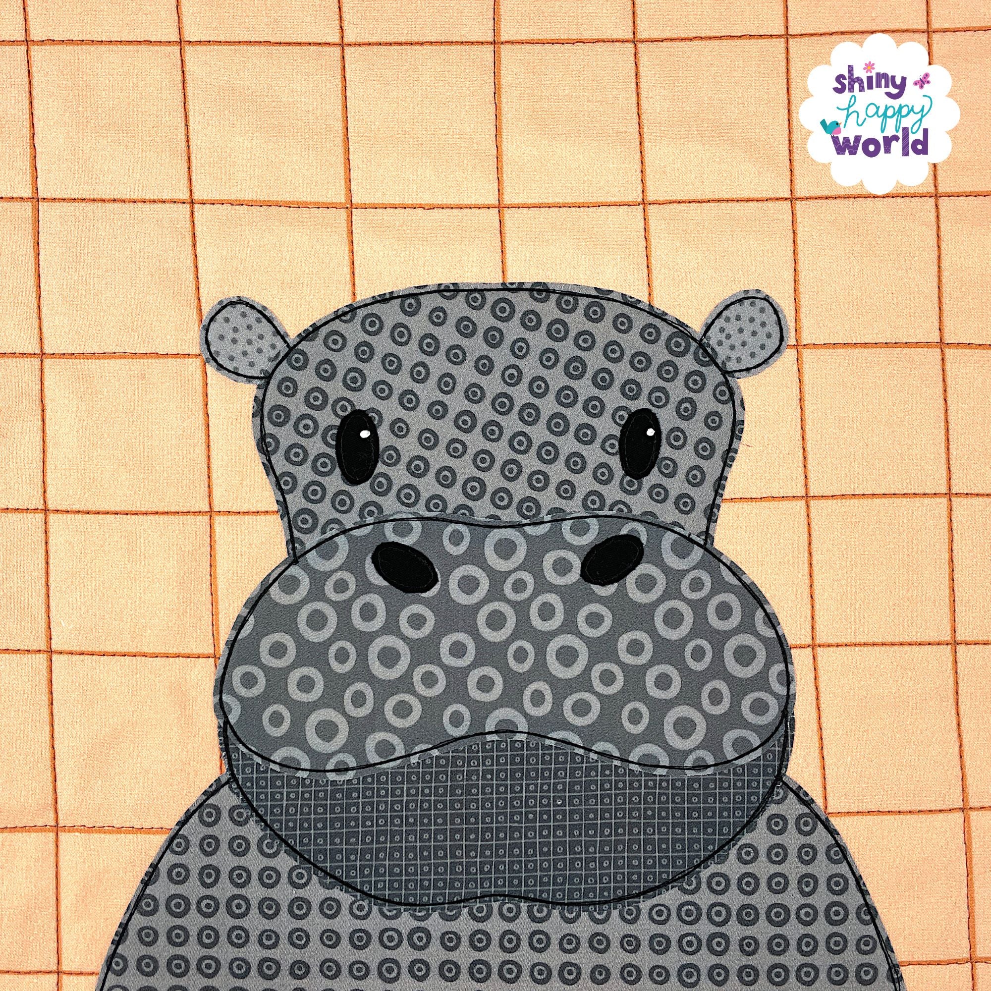 Harper Hippo Applique Pattern