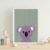 Kevin Koala - printable art - Collage Style