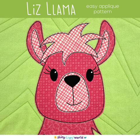 Liz Llama Applique Pattern