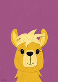 Llama - printable art - collage style